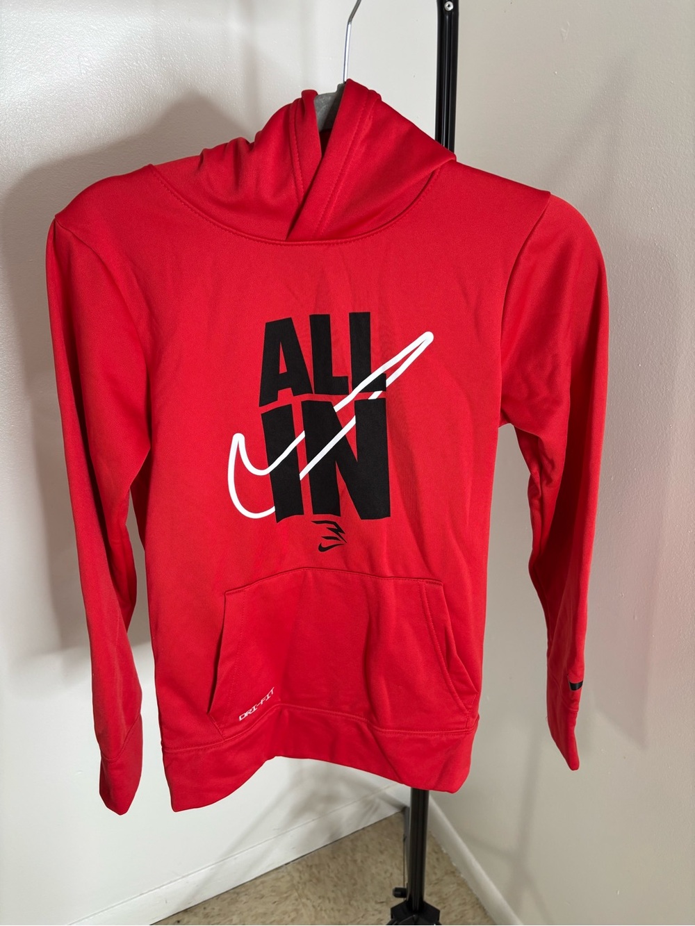 Nike Red Kids' 'All In' Graphic Hoodie